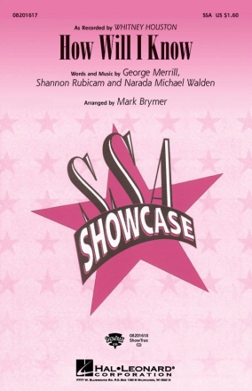 George Merrill_Narada Michael Walden_Shannon Rubicam, How will I know SSA Chorpartitur