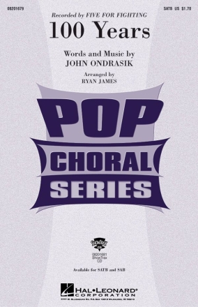 John Ondrasik, 1 Years SATB Chorpartitur