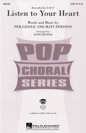 Mats Persson_Per Gessle, Listen to Your Heart SATB Chorpartitur