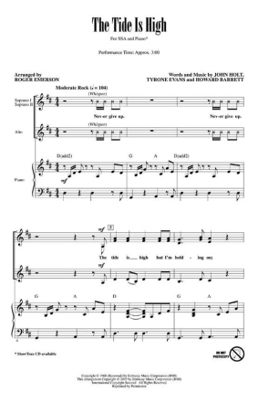 Howard Barrett_John Holt_Tyrone Evans, The Tide is High Chor CD