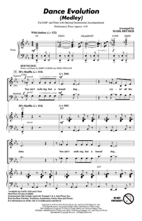 Dance Evolution (Medley) SAB Chorpartitur