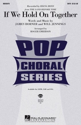 James Horner_Will Jennings, If We Hold On Together SATB Chorpartitur