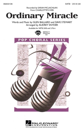 Ordinary Miracle SATB Chorpartitur