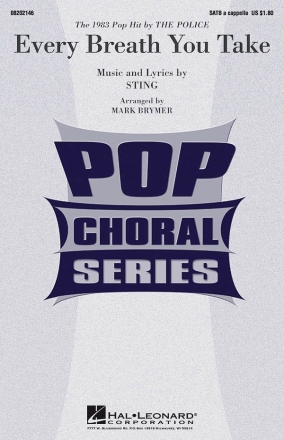 Sting Sting, Every Breath You Take SATB and Piano Chorpartitur
