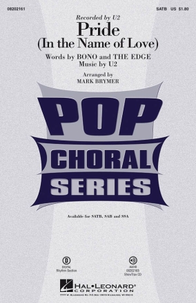 Pride (In the Name of Love) SATB Chorpartitur