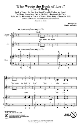 Who Wrote the Book of Love? SSA Chorpartitur