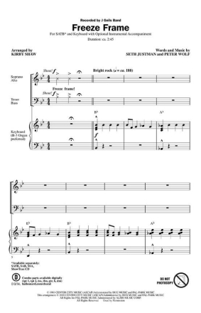 Freeze Frame Chor CD