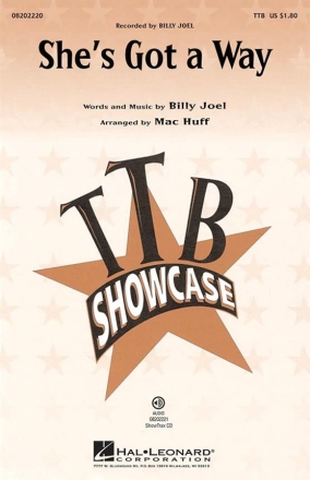 Billy Joel, She's Got a Way TTB Chorpartitur