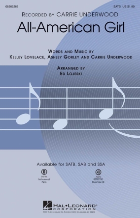 All-American Girl SATB and Piano Chorpartitur