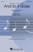 And So It Goes for mixed choir (SAB) and piano choral score