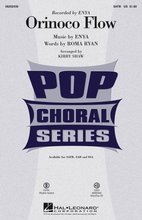 Orinoco Flow for mixed chorus and piano chorus score