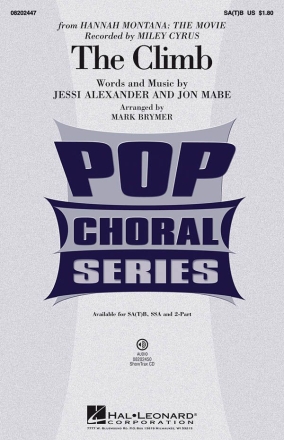 The Climb SAB and Piano Chorpartitur