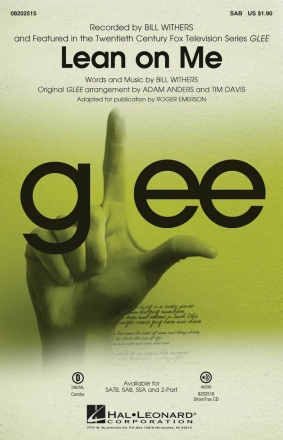 Lean on Me for mixed choir (SAB) and Piano choral score