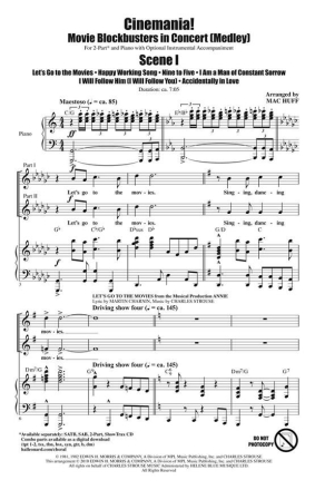 Cinemania! Movie Blockbusters in Concert 2-Part Choir Chorpartitur