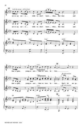 David Welsh_Isaac Slade_Joseph King, Never Say Never SSA Chorpartitur
