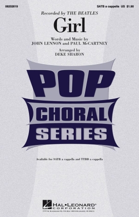 Girl SATB a Cappella Chorpartitur