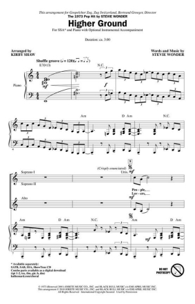 Higher Ground SSA Chorpartitur