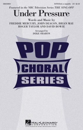 Under Pressure for mixed chorus and solo a cappella vocal score (en)