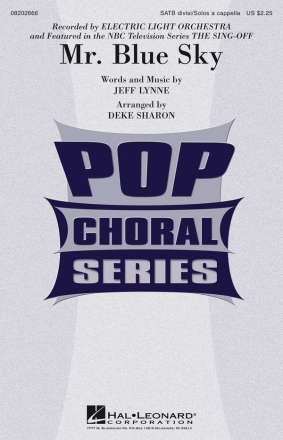 Jeff Lynne, Mr. Blue Sky SATB a Cappella Chorpartitur