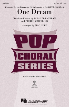 Pierre Marchand, One Dream 2-Part Choir Chorpartitur