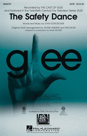 The Safety Dance SATB Chorpartitur