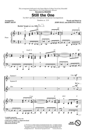 Still the One SSA Chorpartitur