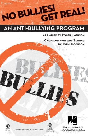 No Bullies! Get Real! SATB Chorpartitur