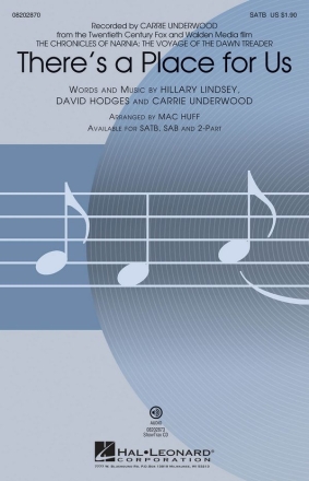 There's a Place for Us SATB Chorpartitur
