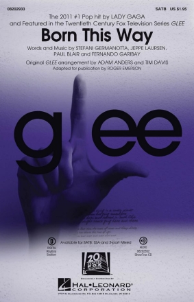 Fernando Garibay_Jeppe Laursen_Paul Blair_Stefani Germanotta, Born Thi SATB Chorpartitur