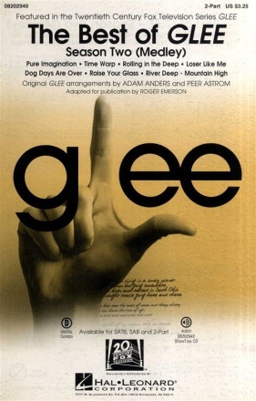The Best of Glee - Season Two 2-Part Choir and Piano Chorpartitur