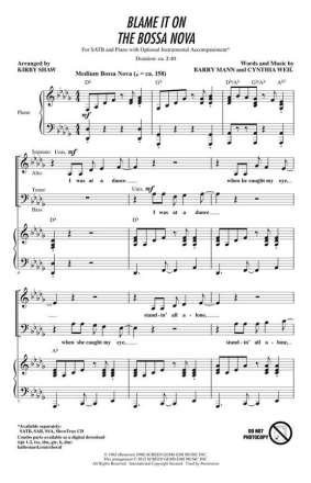Blame It on the Bossa Nova Chor CD