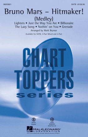 Bruno Mars - Hitmaker! SATB Chorpartitur