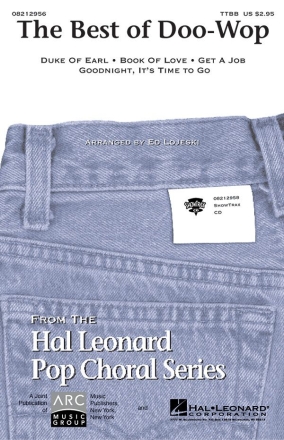 The Best of Doo-Wop Medley for male choir (TTBB) and piano choral score