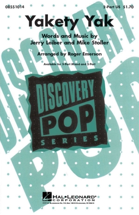 Jerry Leiber_Mike Stoller, Yakety Yak 2-Part Choir Chorpartitur