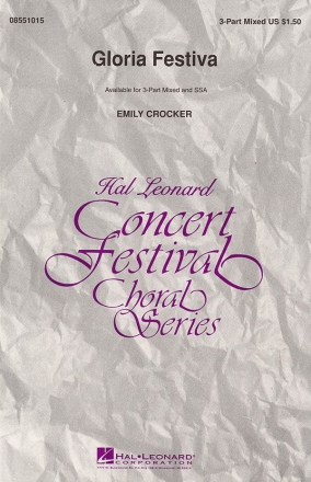 Emily Crocker, Gloria Festiva 3-Part Choir Chorpartitur
