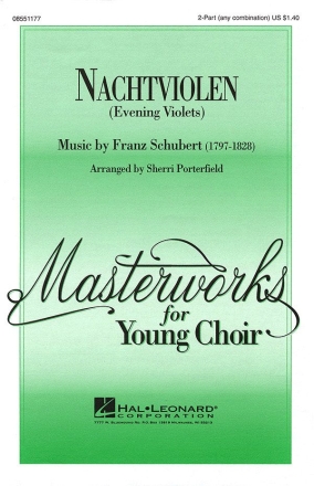 Franz Schubert_Johann Mayrhofer, Nachtviolen 2-Part Choir Chorpartitur