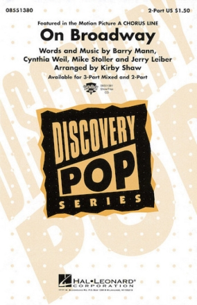 Barry Mann_Cynthia Weil_Jerry Leiber_Mike Stoller, On Broadway SAB and Piano Chorpartitur