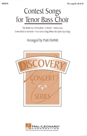 Contest Songs for Tenor Bass Choir (Collection) TB a Cappella Chorpartitur