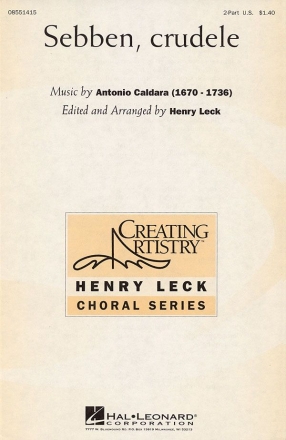 Antonio Caldara, Sebben, Crudele 2-Part Choir Chorpartitur