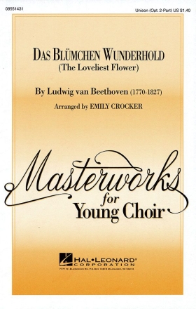 Ludwig van Beethoven, Das Blmchen Wunderhold UNIS/2PT Chorpartitur