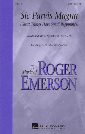 Roger Emerson, Sic Parvis Magna SATB Chorpartitur