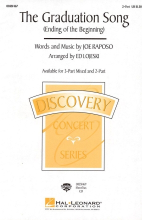 Joe Raposo, The Graduation Song (Ending of the Beginning) 2-Part Choir Chorpartitur