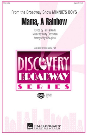 Hal Hackady_Larry Grossman, Mama, A Rainbow (from Minnie's Boys) Chor CD