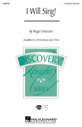 Roger Emerson, I Will Sing! 3-Part Choir Chorpartitur