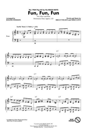 Brian Wilson_Mike Love, Fun, Fun, Fun 2-Part Choir Chorpartitur