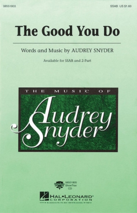 Audrey Snyder, The Good You Do Chor CD