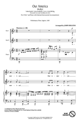 Our America 2-Part Choir Chorpartitur