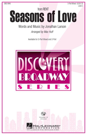Seasons of Love for 3-part mixed chorus and piano chorus score