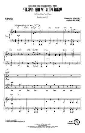 Irving Berlin, Steppin'Out with My Baby VOICETRAX CD Chor CD