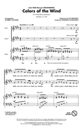 Alan Menken_Stephen Schwartz, Colors of the Wind Chor CD